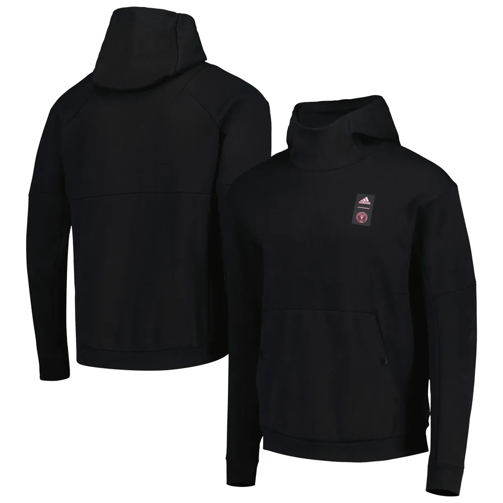 Men's adidas Black Inter Miami CF 2023 Player Travel Pullover Hoodie