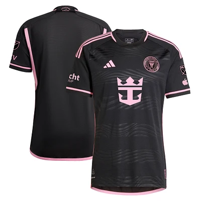 Maillot adidas noir Inter Miami CF 2024 La Noche authentique pour homme