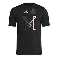 Men's adidas  Black Inter Miami CF 2025 Jersey Hook AEROREADY T-Shirt