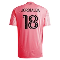 Men's adidas Jordi Alba Light Pink Inter Miami CF 2025 Euforia Replica Player Jersey