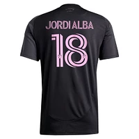 Men's adidas Jordi Alba Ramos Black Inter Miami CF 2025 The Fortitude Kit Replica Player Jersey