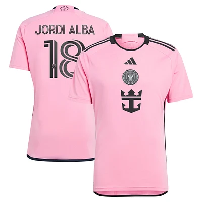 Maillot de joueur adidas Jordi Alba Ramos Inter Miami CF 2024 2getherness Replica rose pour homme