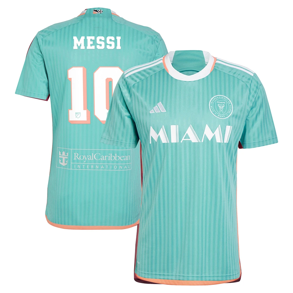 Maillot de joueur adidas Aqua Inter Miami CF 2024 troisième réplique pour homme