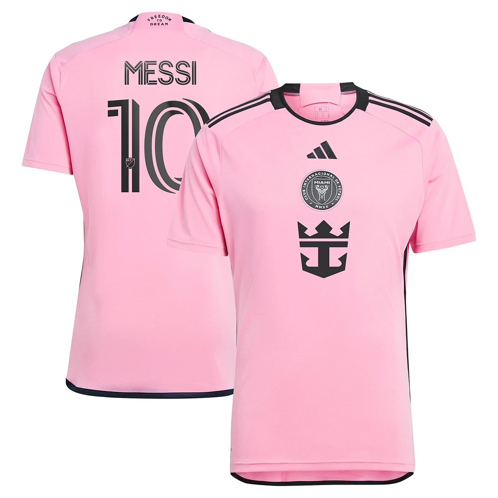 Maillot de joueur adidas Lionel Messi rose Inter Miami CF 2024 2getherness Replica pour homme