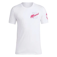 Men's adidas Lionel Messi White Vice T-Shirt