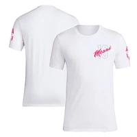 Men's adidas Lionel Messi White Vice T-Shirt