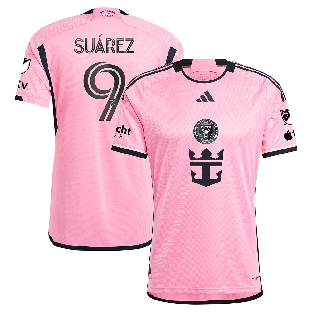 Maillot de joueur authentique rose Luis Suárez Inter Miami CF 2024 2getherness adidas pour homme