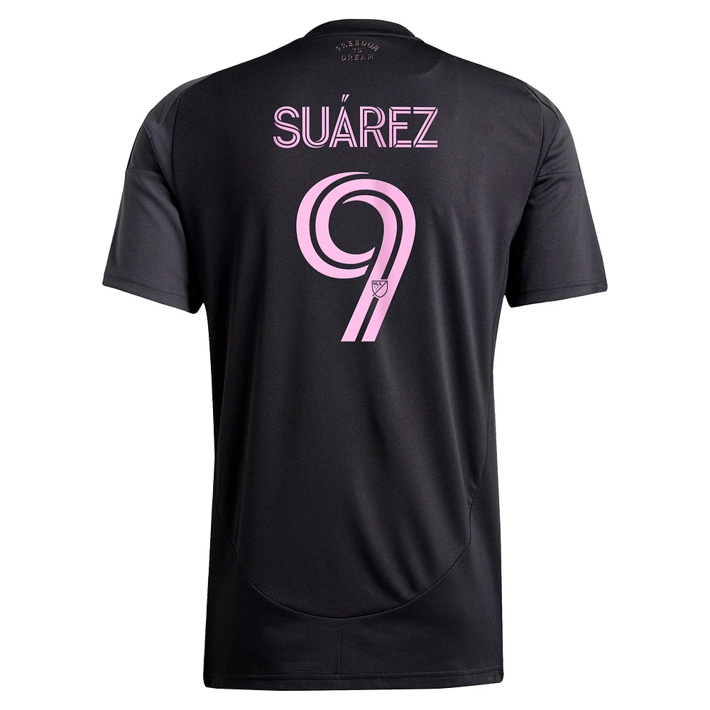 Maillot réplique du joueur adidas Luis Suarez Inter Miami CF 2025 The Fortitude Kit pour homme Noir