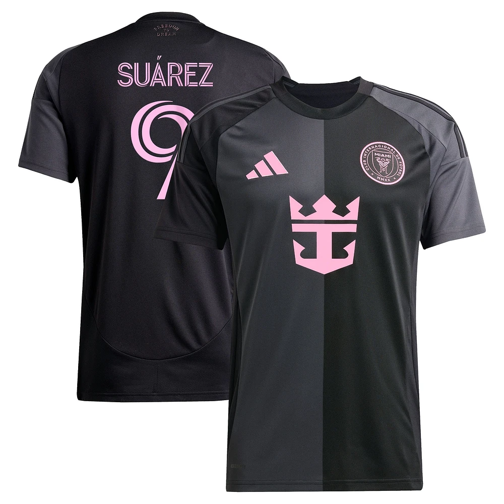 Maillot réplique du joueur adidas Luis Suarez Inter Miami CF 2025 The Fortitude Kit pour homme Noir