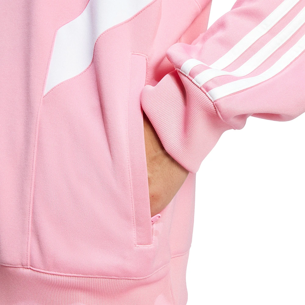 Men's adidas Originals  Light Pink Inter Miami CF Culturewear Collection Half-Zip Top