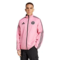 Men's adidas Pink/Black Inter Miami CF 2025 Anthem Reversible Full-Zip Jacket