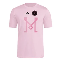 T-shirt adidas rose Inter Miami CF 2025 pour homme avec maillot Hook AEROREADY
