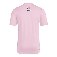T-shirt adidas rose Inter Miami CF 2025 pour homme avec maillot Hook AEROREADY