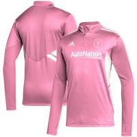 Men's adidas Pink Inter Miami CF Quarter-Zip AEROREADY Training Top