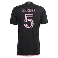 Men's adidas Sergio Busquets Black Inter Miami CF 2023 La Noche Replica Player Jersey