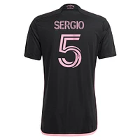 Maillot de joueur adidas Sergio Busquets noir Inter Miami CF 2024 La Noche Replica pour homme