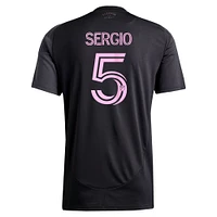 Men's adidas Sergio Busquets Black Inter Miami CF 2025 The Fortitude Kit Replica Player Jersey