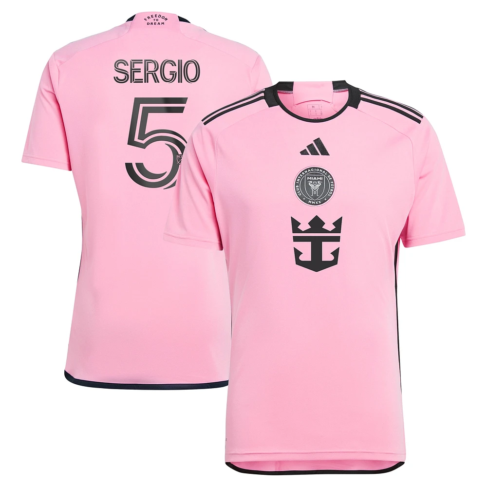 Men's adidas Sergio Busquets Pink Inter Miami CF 2024 2getherness Replica Player Jersey