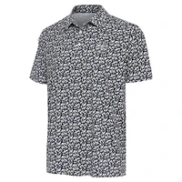 Men's Antigua Gray/Black Inter Miami CF Seasons Polo