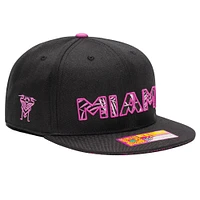 Casquette snapback Foxtail noire Inter Miami CF pour homme
