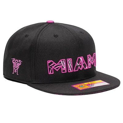 Casquette snapback Foxtail noire Inter Miami CF pour homme