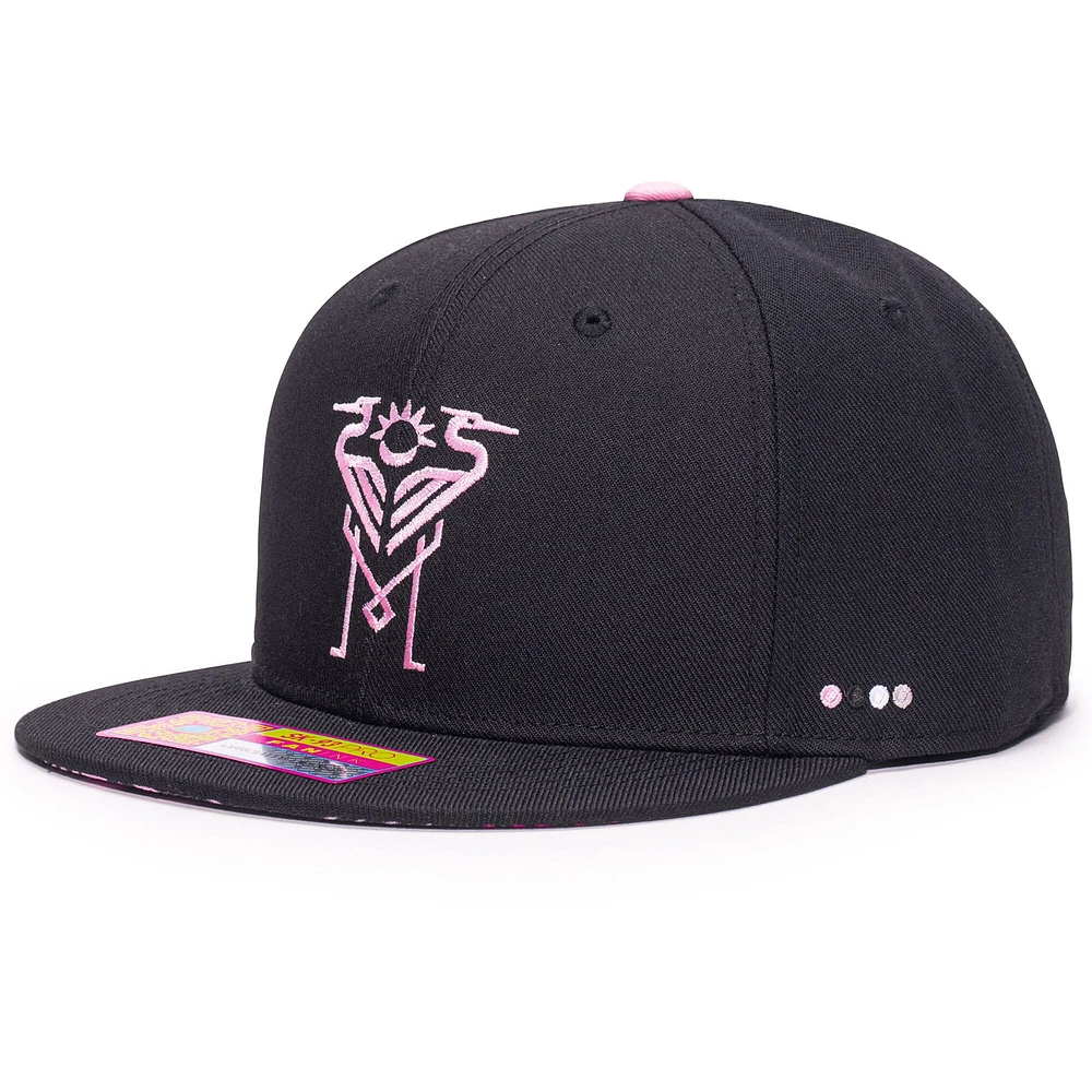 Casquette ajustable noire Inter Miami CF Tahiti pour homme