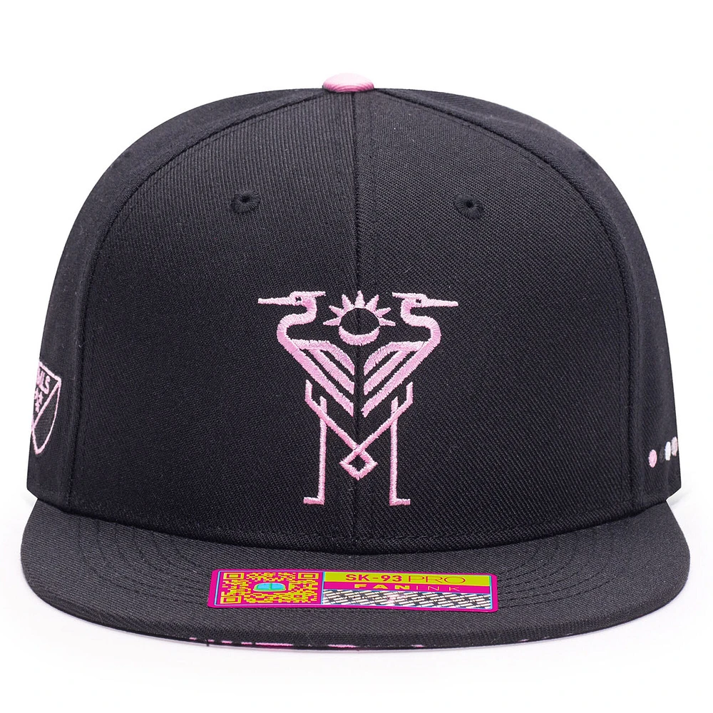 Casquette ajustable noire Inter Miami CF Tahiti pour homme