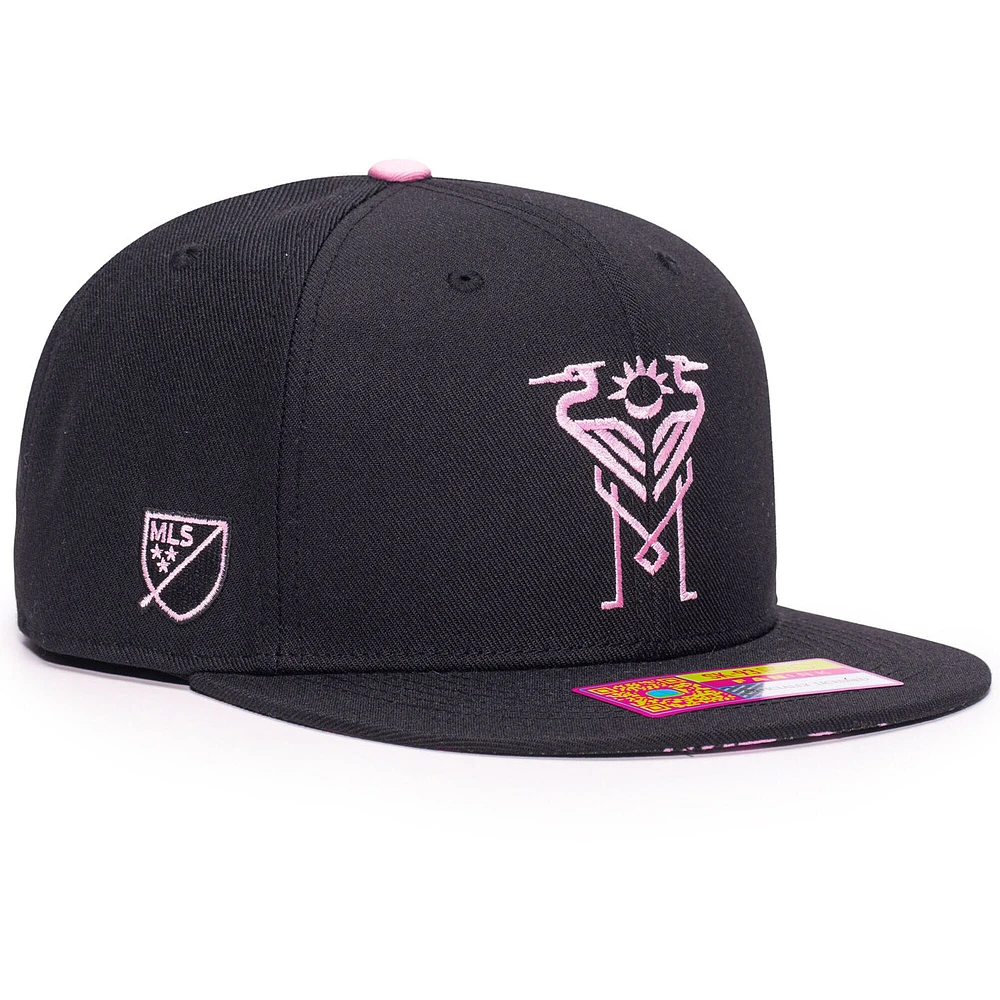 Casquette ajustable noire Inter Miami CF Tahiti pour homme