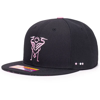 Casquette ajustable noire Inter Miami CF Tahiti pour homme