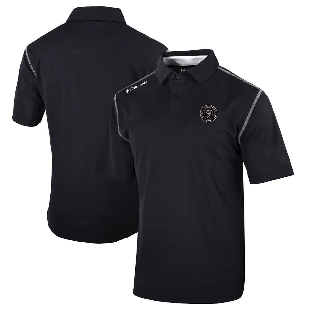 Men's Inter Miami CF Columbia Black Omni-Wick Range Polo