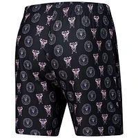 Ensemble de 2 shorts Concepts Sport pour hommes, noir/rose, Inter Miami CF Record