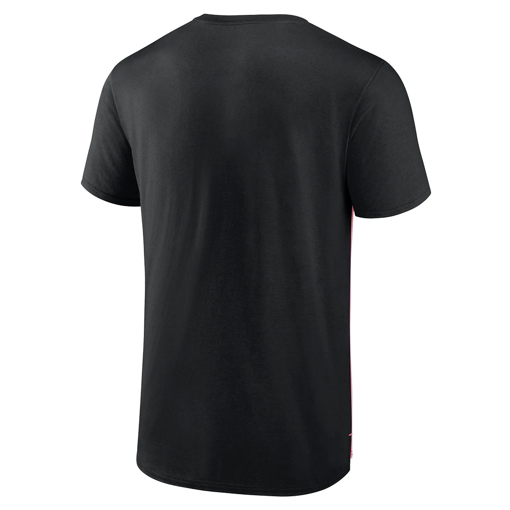 T-shirt Fanatics noir pour homme Inter Miami CF Golden Goal