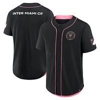 Maillot de baseball Fanatics noir Inter Miami CF Injury Time pour homme