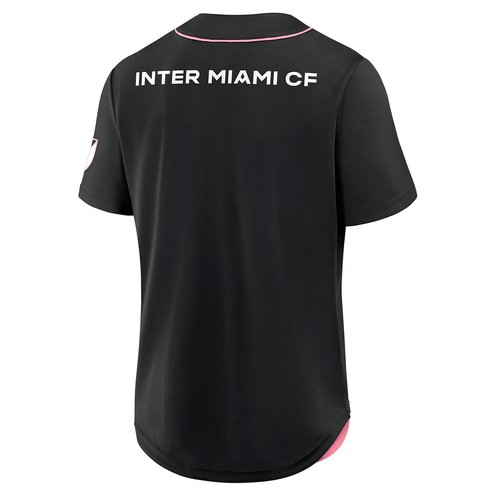 Maillot de baseball Fanatics noir Inter Miami CF Injury Time pour homme