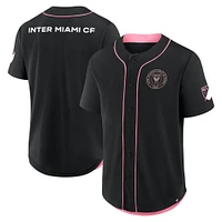 Maillot de baseball Fanatics noir Inter Miami CF Injury Time pour homme