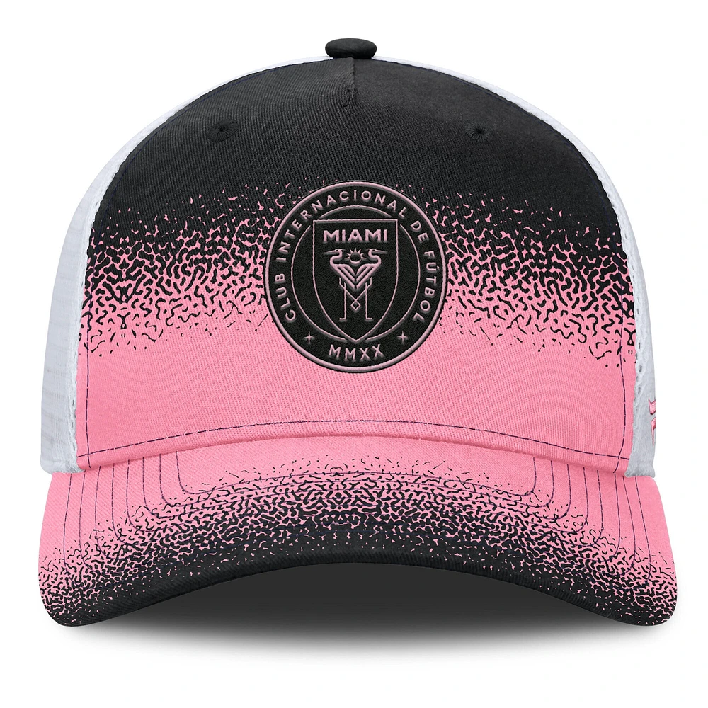 Casquette ajustable noire pour homme Fanatics Inter Miami CF Libero Trucker