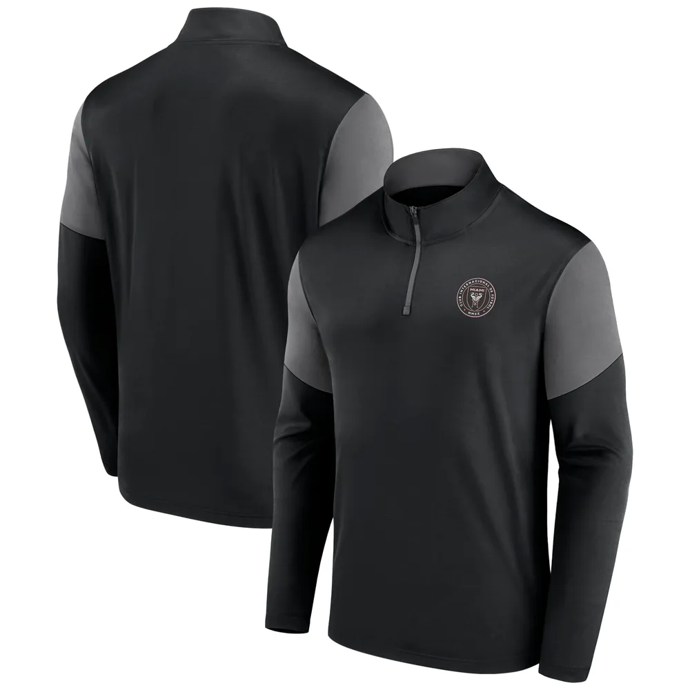 Lids Inter Miami CF Fanatics Branded Primary Logo Quarter-Zip Top -  Black/Gray