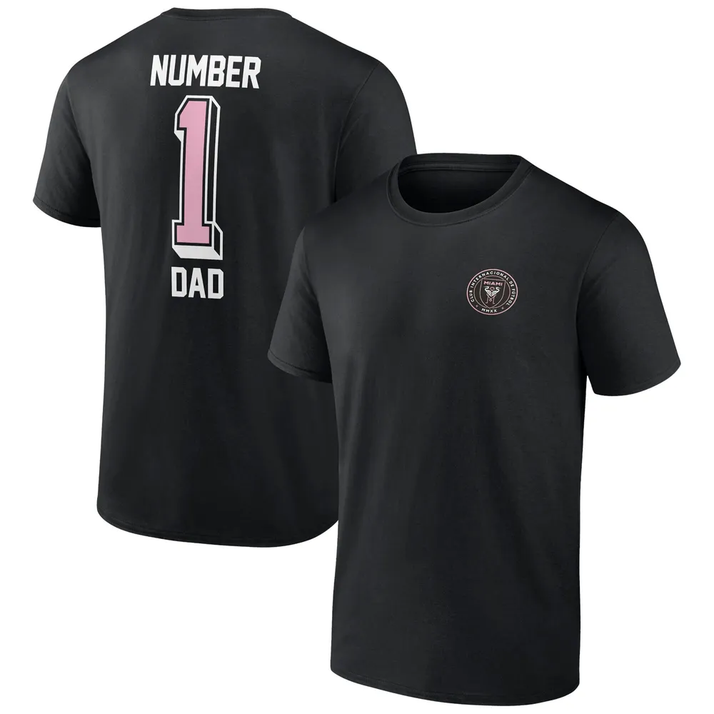 Lids Miami Marlins Fanatics Branded Father's Day #1 Dad Long Sleeve T-Shirt  - Black