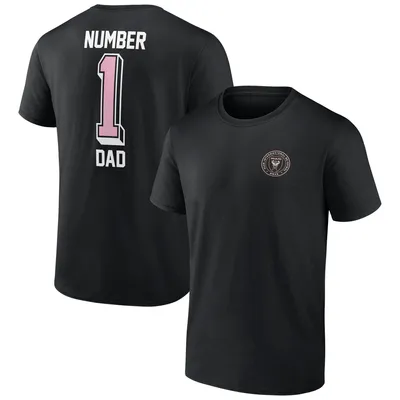 Inter Miami CF Fanatics Branded Number One Dad T-Shirt - Black