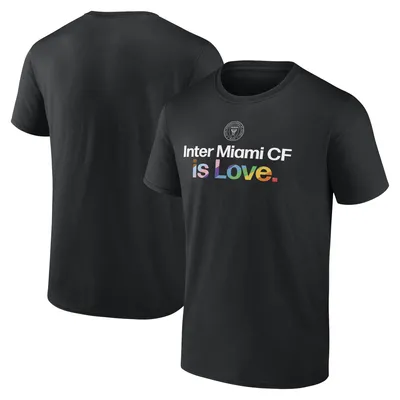 Inter Miami CF Fanatics Branded Team City Pride Logo - T-Shirt Black
