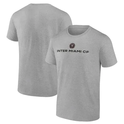 Inter Miami CF Fanatics Branded Shielded T-Shirt - Heather Gray