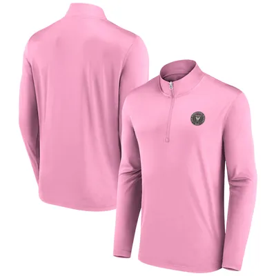 Inter Miami CF Fanatics Branded Underdog Mindset Quarter-Zip Jacket - Pink