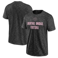 T-shirt Inter Miami CF anthracite de marque Fanatics pour hommes