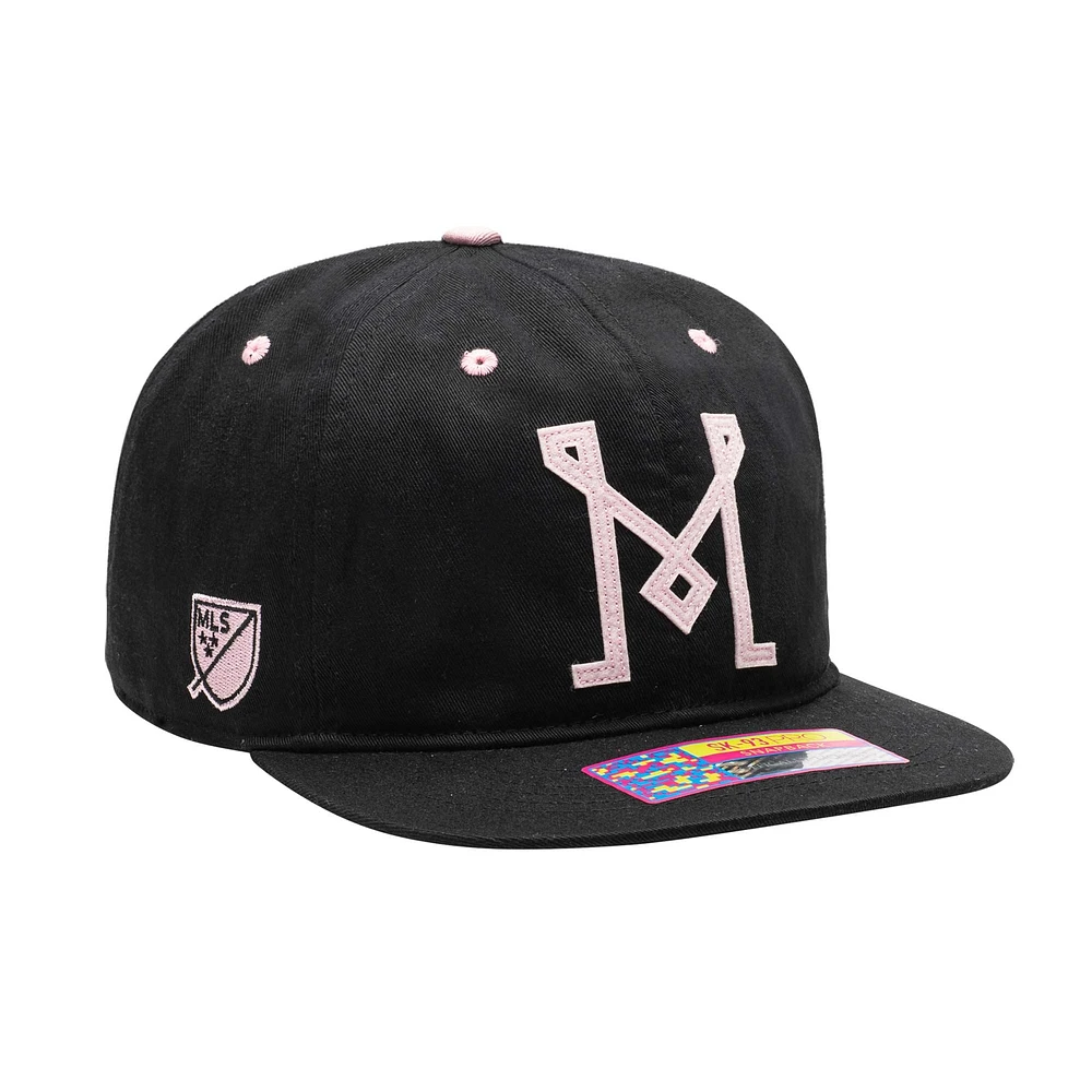 Casquette Snapback noire Bankroll Inter Miami CF pour hommes