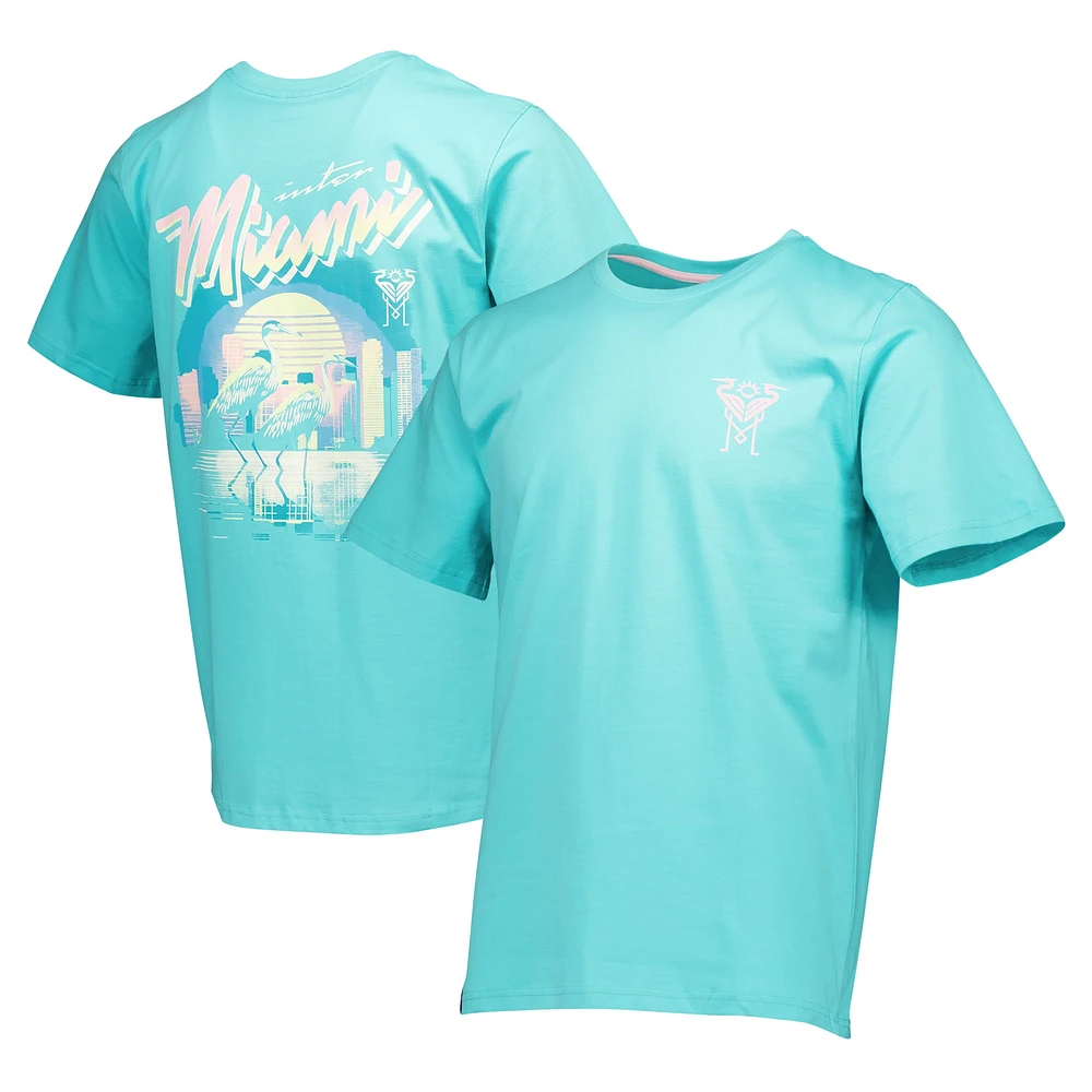 Men's Light Blue Inter Miami CF Heron Quintessential Heavyweight Relaxed T-Shirt