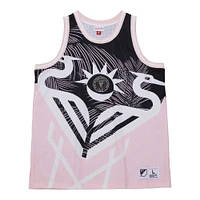 Men's Mitchell & Ness Pink Inter Miami CF Heron Mesh Tank Top