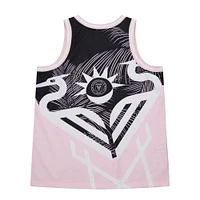 Men's Mitchell & Ness Pink Inter Miami CF Heron Mesh Tank Top