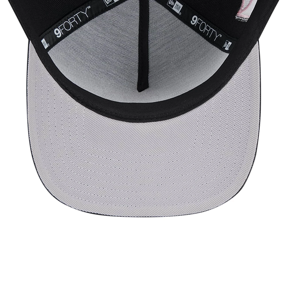 Casquette ajustable 9FORTY A-Frame Inter Miami CF 2024 Kick Off Collection New Era noire pour homme