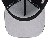 Men's New Era Black Inter Miami CF 2024 Kick Off Collection 9FORTY A-Frame Adjustable Hat