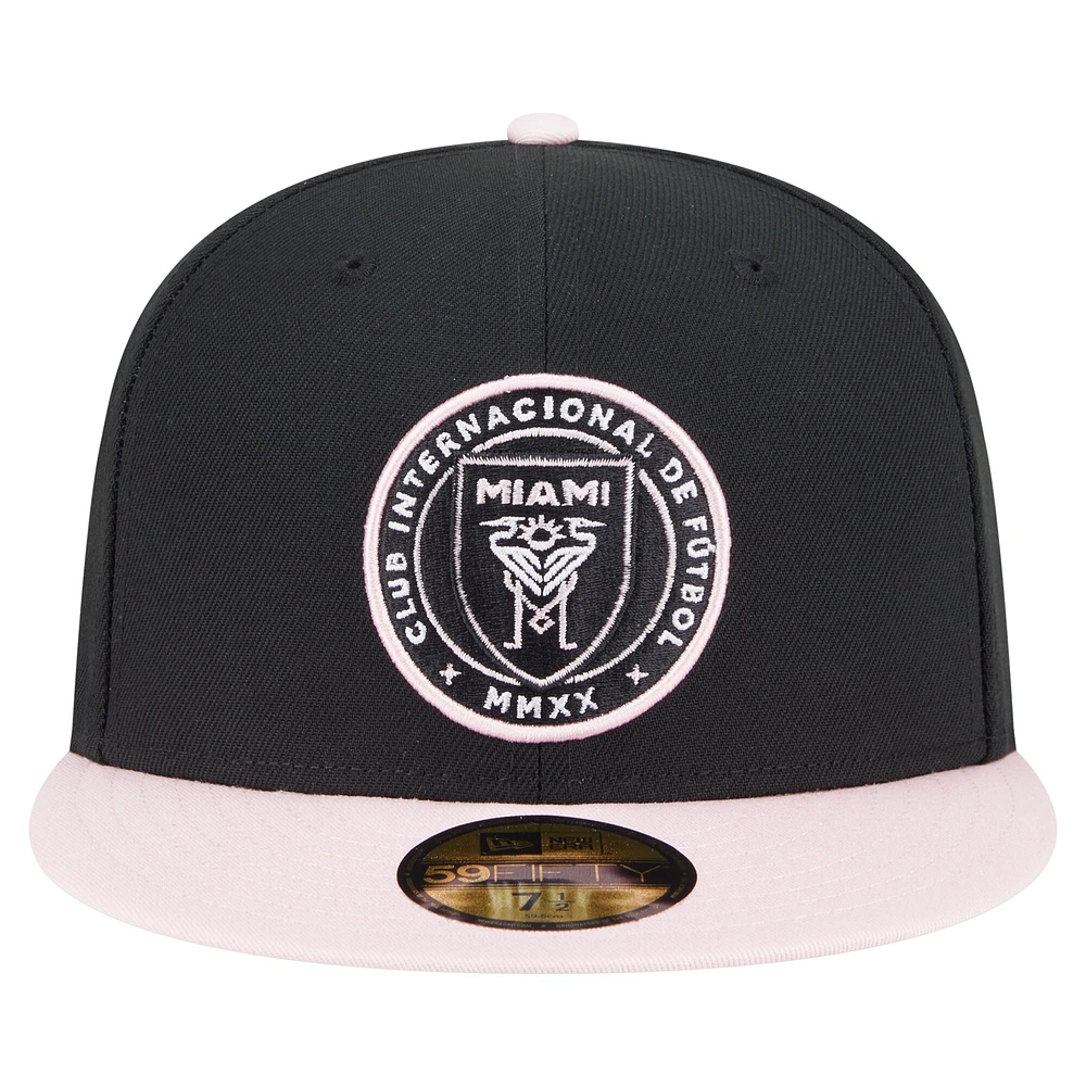 Casquette ajustée Inter Miami CF 2025 Kickoff 59FIFTY noire New Era pour homme